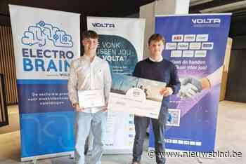 Liam (18) en Miel (18) blinken uit op scholenwedstrijd voor toekomstige elektriciens