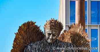 Knife Angel made up of thousands of surrendered blades arrives in Sunderland