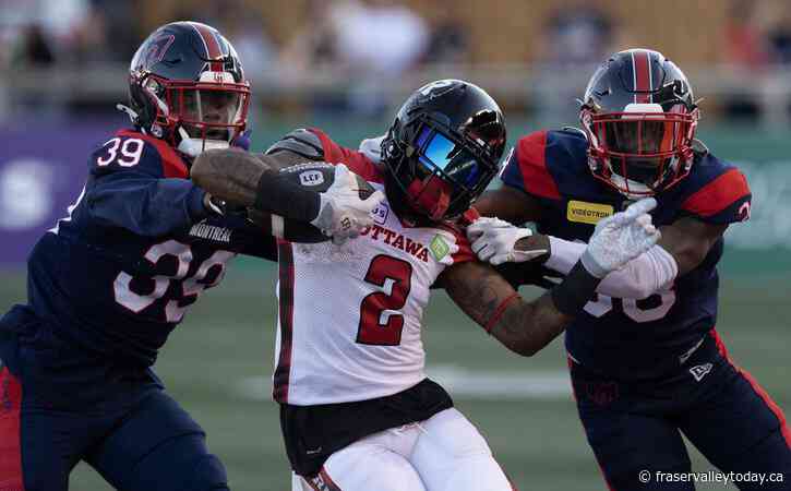 Ward leads Redblacks to 19-13 pre-season win over Alouettes