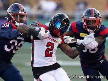 PASSING GRADE: Good showing by Redblacks QB Dru Brown in pre-season win over Alouettes