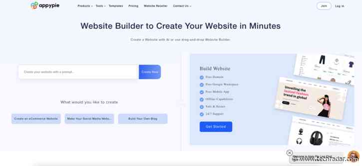 Appy Pie website builder review 2024
