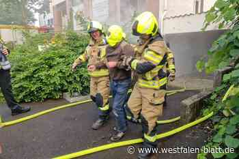 Feuerwehr löscht „Kaufhausbrand“