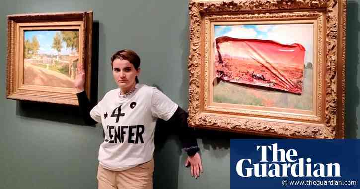 Climate activist defaces Monet painting in Paris