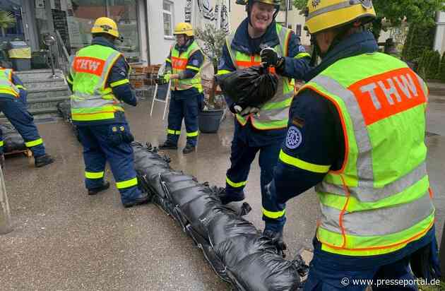 THW LV BW: THW LV BW: Hochwasser in Süddeutschland - THW-Kräfte im Einsatz