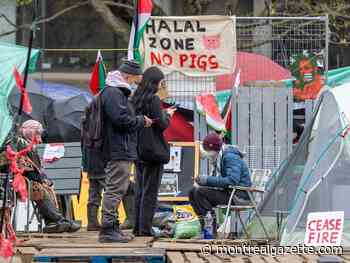 As mood mellows at McGill encampment, protesters dig in for the weekend