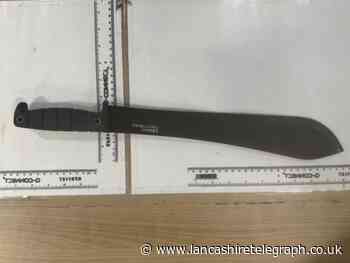Burnley man brandished machete at police in town centre