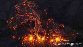 Lava spurts from Iceland volcano for second day as its fissure extends 2 miles