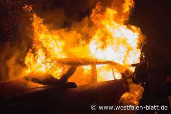 Pkw-Brand in Lüchtringen: Wehr muss in der Nacht ausrücken