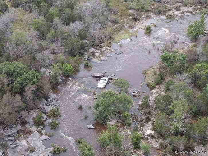 Burnet County emergency crews save people trapped on flooded road