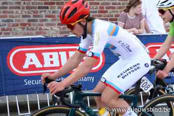 Miel De Clerck op het podium in Meulebeke