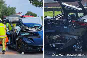 Bestuurder sportwagen kritiek na aanrijding, aanrijder vlucht veld in