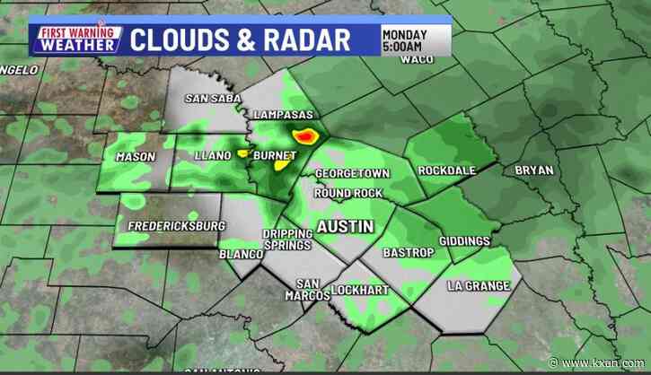 Temperatures trending up, rain fades