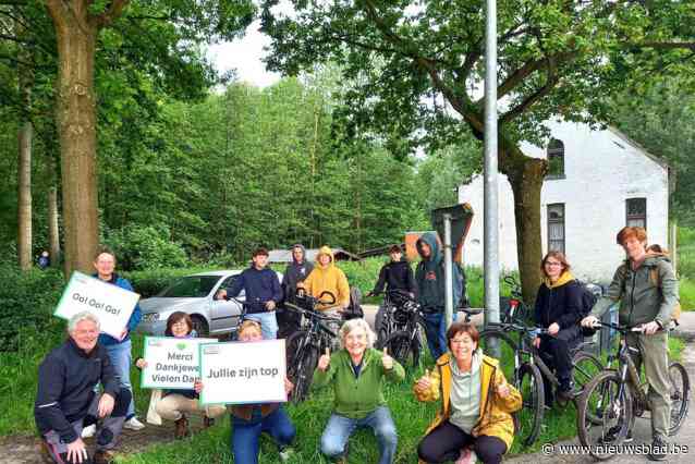 Fietsers worden op applaus getrakteerd