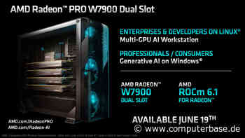 Radeon Pro W7900 Dual Slot: AMD reduziert auf 2 Slot, Quad-GPU-Support in ROCm 6.1