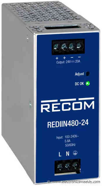 Universal input ac-dc DIN rail PSUs up to 480W