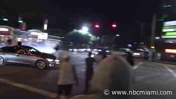 1 arrested after Miami street takeover caught on camera