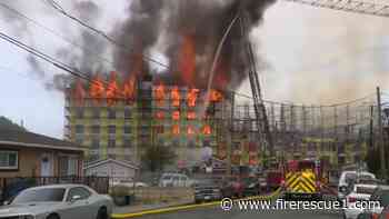 Videos: Calif. firefighters battle 8-alarm construction site fire