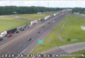 Traffic flowing after crashes on southbound I-69