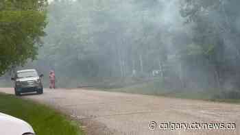 Grassfire breaks out west of Calgary