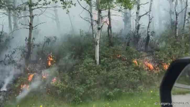 Brush fire brought under control just west of Calgary