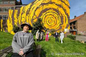 Een stukje Genkse gevel op je kast? Kleurrijk kunstwerk op pand in Grotestraat geeft z’n geheim prijs