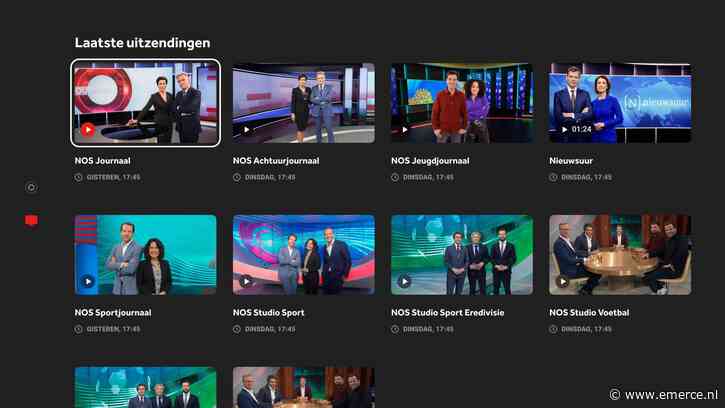 NOS vernieuwt app voor televisies