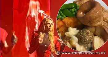 Nadine Coyle makes Girls Aloud fans jealous with 'amazing' Sunday dinner before Newcastle gig