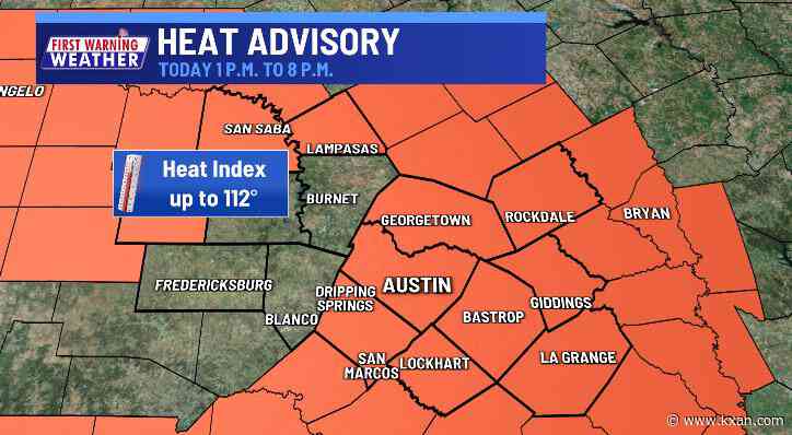Heat alerts issued as heat index values top 105 degrees