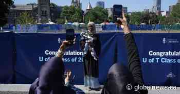 University of Toronto graduation ceremonies continue amid protest on campus