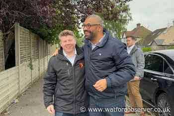 James Cleverly joins Dean Russell for re-election campaign