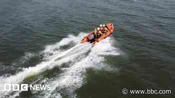 Two girls found clinging to groyne marker in sea