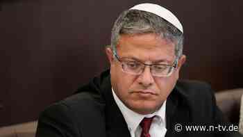 "Hochburgen niederbrennen": Rechtsextremer Ben-Gvir will Krieg gegen Hisbollah