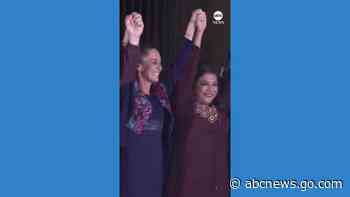 WATCH:  Celebrations in Mexico as country elects 1st female president
