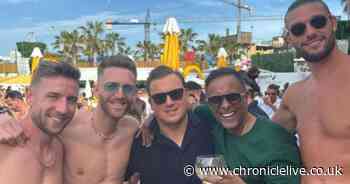 Newcastle's Mark Gillespie joined by Magpies stars and ex players on Ibiza stag do