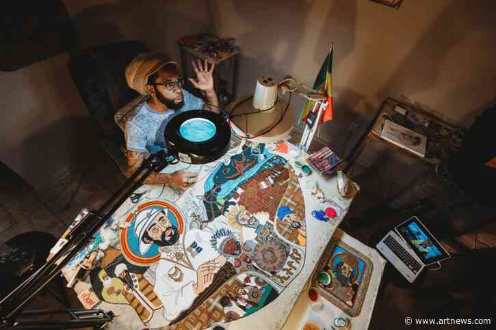 In His Mardi Gras Suits and Beadwork Paintings, Demond Melancon Creates Compelling Tensions between Representation and Opacity