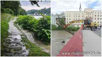 Gesperrte Wege, verkeilte Baumstämme: So laufen die Arbeiten nach dem Hochwasser in Wasserburg