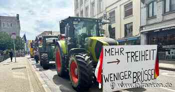 Bauern demonstrieren vor Europawahl in Brüssel