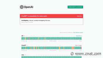 ChatGPT Outage Disrupts Users of the Most Popular Gen AI Tool     - CNET