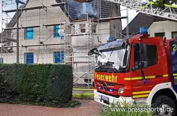 FW-GE: Feuerwehr Gelsenkirchen löscht Dachstuhlbrand in Gelsenkirchen-Erle