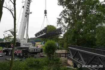 Neue Aa-Brücke: So hat die Montage funktioniert