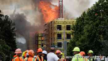 Over 100 Calif. firefighters battle 8-alarm blaze