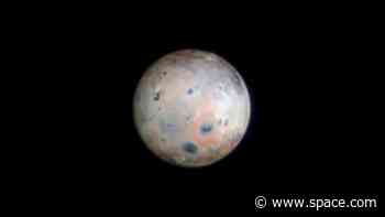 Intricate lava trails on Jupiter’s volcanic moon Io seen from Earth (image)