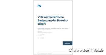 IW Gutachten zum Tag der Bauindustrie 2024 veröffentlicht