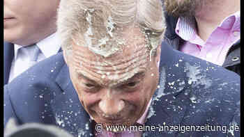 Frau bewirft Farage am ersten Wahlkampftag in Großbritannien mit Milchshake – Video zeigt Attacke