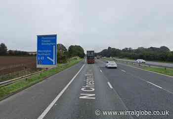 Ellesmere Port: Crash on M56 results in heavy traffic