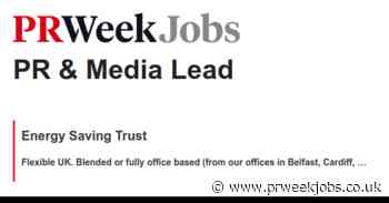 Energy Saving Trust: PR & Media Lead