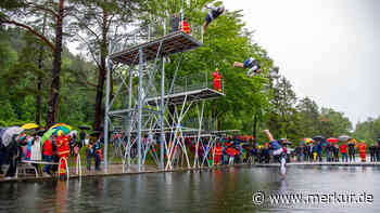 Neuer 7,50-Meter-Sprungturm am Füssener Obersee eröffnet