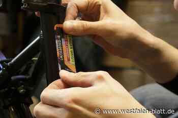 Fahrräder werden registriert