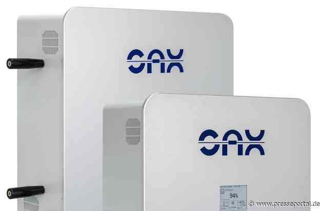 Sax Power stellt auf der Intersolar 2024 seine neuen Heimspeicher mit integrierter Wechselrichter-Funktion aus und verlost täglich einen Sax Speicher