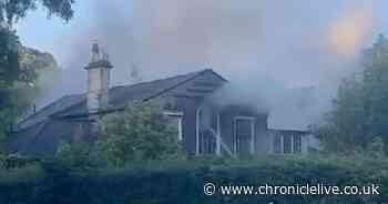 See smoke billowing from disused Newcastle property as arson investigation launched